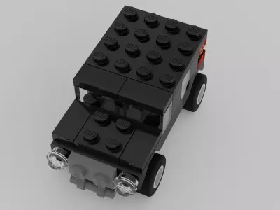 LEGO CREATOR Black SUV 7602 3D model