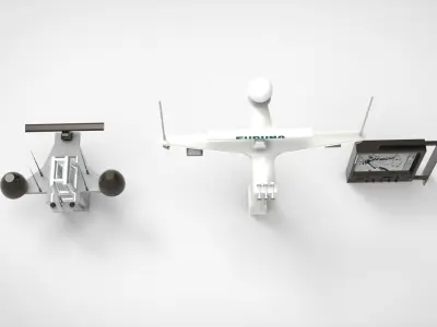 Marine radar 3D model