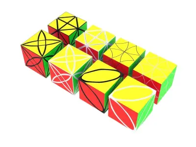 Rubiks Cubes Collection 3D model