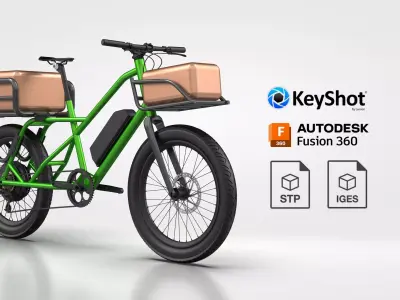 E-BIKE DELIVERY ACTUAL DIMENSION 3D model