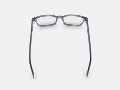 Crane Low Bridge Fit Eyeglasses in Sea Glass Grey 3D model