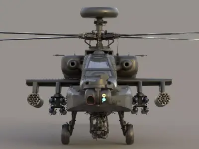 Apache Helicopter  Production Ready 3D model