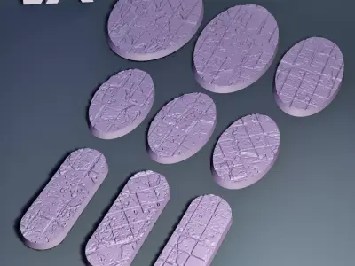 HD Base Set 28 - Shattered Tiles 3D print model