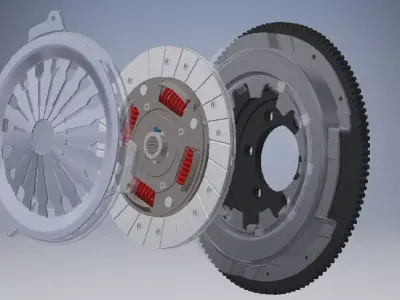 Car clutch 3D model 3D model by boysitinh-thanhdung
