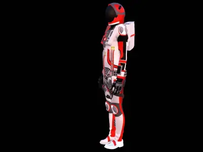 Astronaut Spacesuit Switzerland 3D model