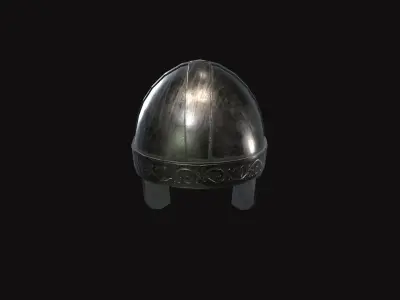 Medieval Helmet V05 Low-poly 3D model