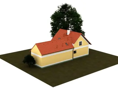 house with tree Free 3D model