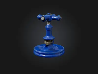 Valve Handle Low-poly 3D model