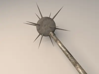 medieval mace 3D model purchase
