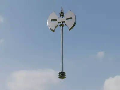 Axe Weapon Free low-poly 3D model purchase