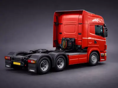 Low Poly European Cargo Truck 8x4 Low-poly 3D model by VIREXON