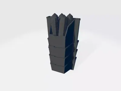 Bullet Bin Low-poly 3D model