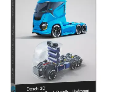DOSCH 3D - Futuristic Truck Details - Hydrogen 3D model