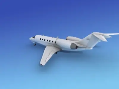 Cessna Citation X Bare Metal 3D model