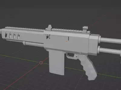 The Stout Rifle - Creator Kit 3D model