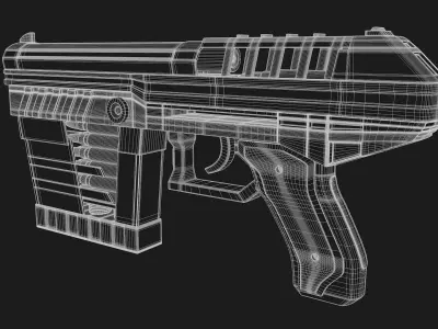 SCI-FI Handgun 3D model purchase