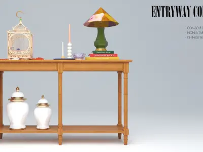 ENTRYWAY CONSOLE TABLE 3D model