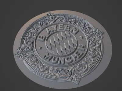 Bayern munchen Football Medallion 3D print model