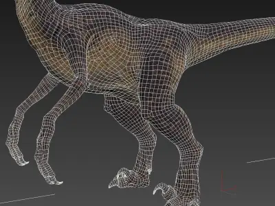 Raptor dinosaur 3D model buy