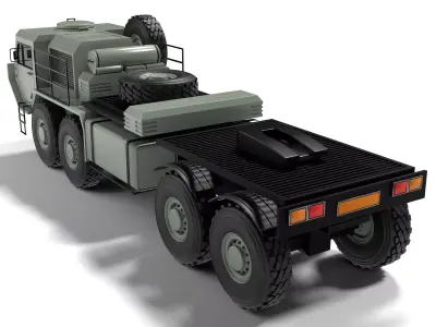MIM 104 Patriot Air Defense Missile System HEMTT Truck 3D model