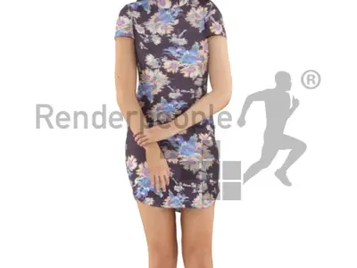 Jessica Animated 007 Standing
