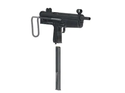 FMK 3 Submachine Gun Low Poly PBR Realistic Low-poly 3D model