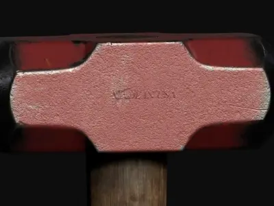 Old SledgeHammer  Low-poly 3D model