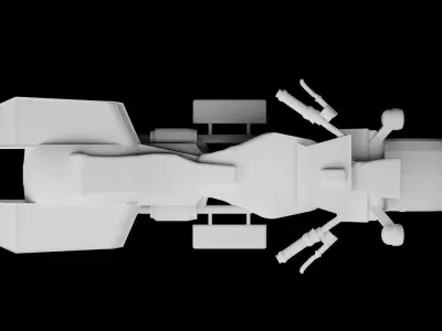 Simple Motorcycle Free 3D model