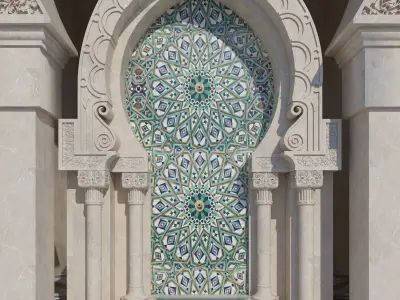 classic andalusia ALHAMRA castle  3D model