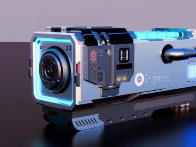 SciFi Battery 2 3D model
