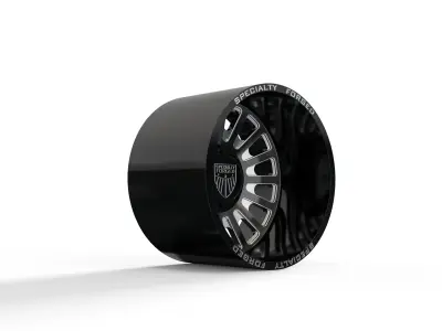 REAR SPECIALITY FORGED D019 WHEEL 3D MODEL 3D model