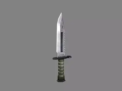 Cartoon dagger - melee weapon  Low-poly 3D model