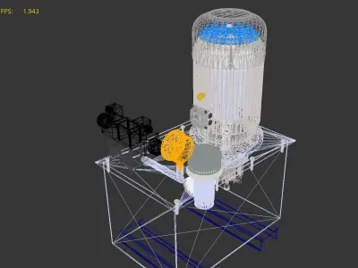 Hydraulic power pack 3D model