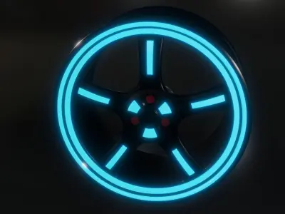 CAR RIM 3D model 5