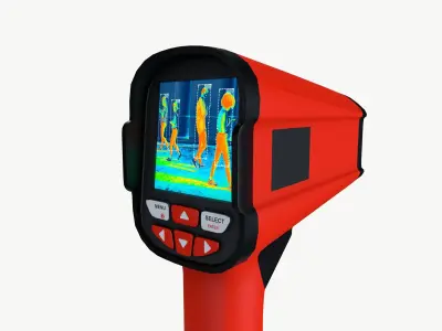 Thermovision device Low-poly 3D model