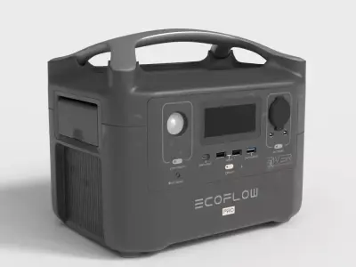 PORTABLE POWER STATION Low-poly 3D model