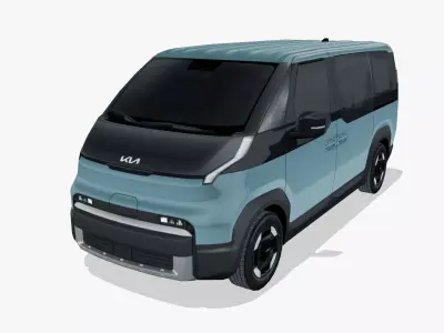 Kia PV5 Passenger 2025 Low-poly 3D model