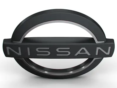 nissan logo 3D model V1