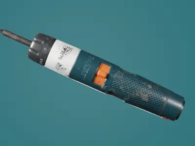 Electric screwdriver Free low-poly 3D model