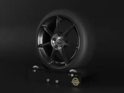 Enkei RS-M Low-poly 3D model