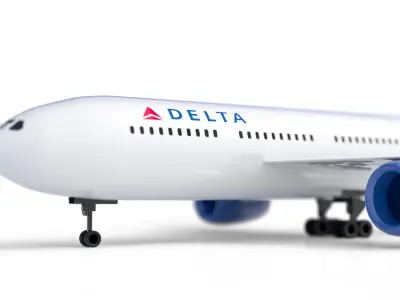 Delta Air Lines Boeing Plane 3D model
