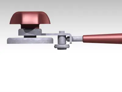 Glass Jar and can lid closing machine 3D model