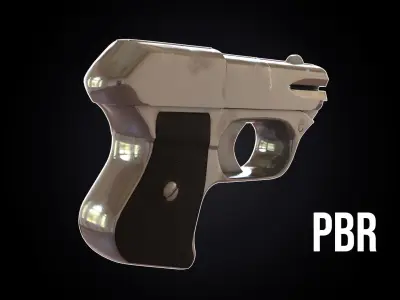 Cop 357 Derringer Low-poly 3D model