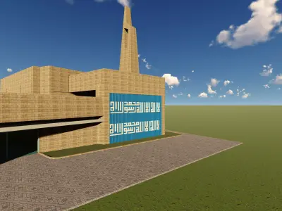 DHA MOSQUE Free 3D model
