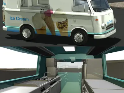 Borgward B 611 Food Truck 3D model