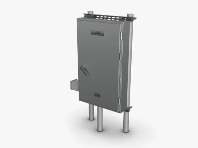Electrical Box 02 Low-poly 3D model