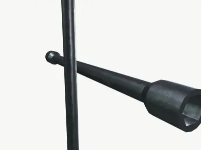 4 way lug wrench 3D model