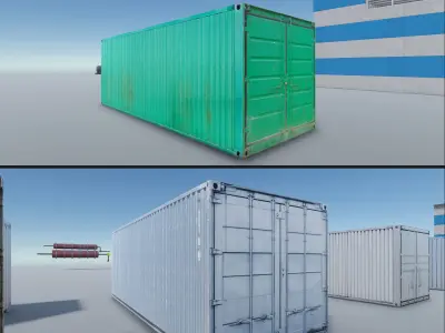Industrial Props and Warehouse Vol 2 Low-poly 3D model