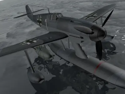 Messerschmitt Bf-109W-2 3D model