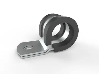 Cable Clamp M6 Low-poly 3D model
